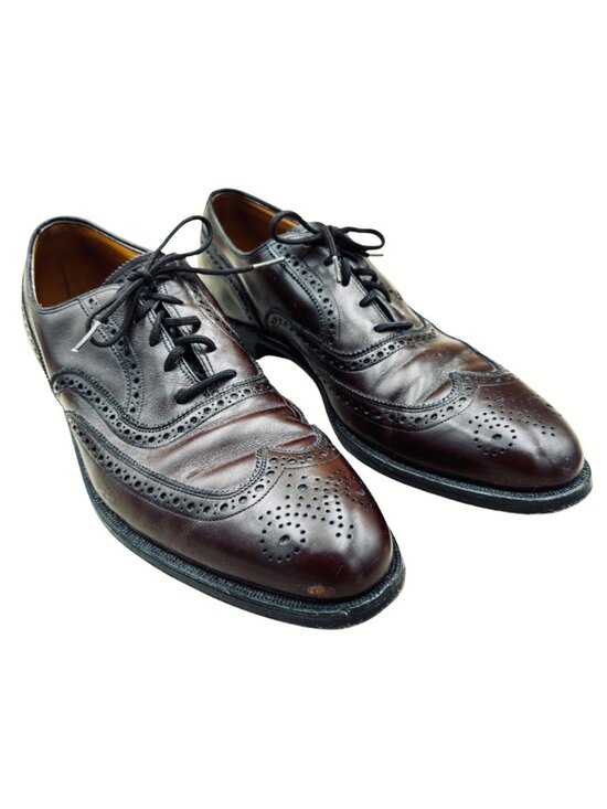 Johnston & Murphy Aristocraft Wingtip Oxfords 12 4A Extra Narrow Brown Leather U main image 10